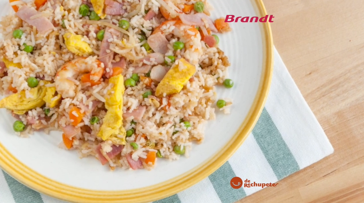 Receta Exprés Brandt: Arroz frito tres delicias 